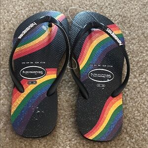Brand new Havaianas Rainbow Flip Flops